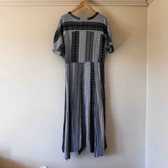 En Creme Boho Tribal Stripe Maxi Dress 100% cotton - Picture 4 of 8